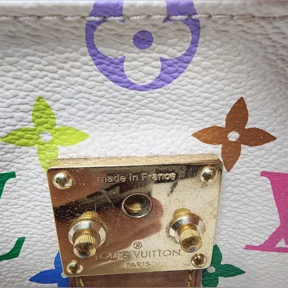 SOLD. Louis Vuitton White Murakami Speedy 30 - Picture 9 of 14